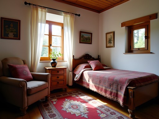 Traditional Bulgarian guesthouse interior with authentic decor in Koprivshtitsa