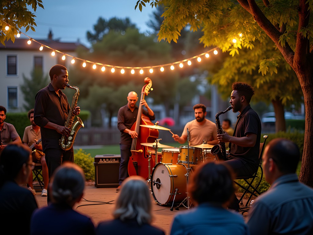 Live jazz performance at Leimert Park Village in Los Angeles