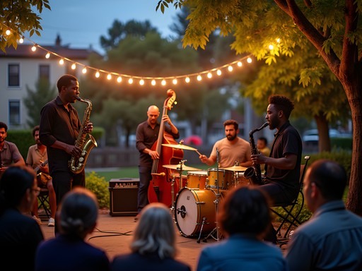 Live jazz performance at Leimert Park Village in Los Angeles