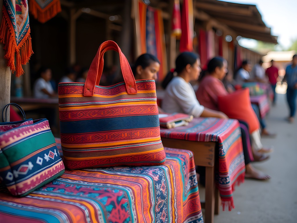 Colorful handicrafts and local vendors at Las Pulgas market in Maracaibo