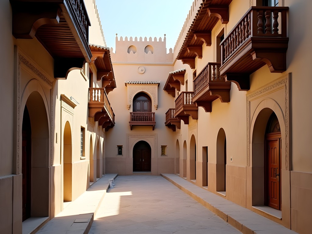Woman exploring preserved Ottoman architecture in Al-Anbariya district of Medina