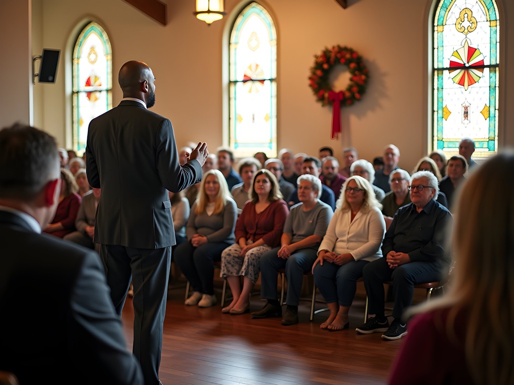 Community gospel brunch performance at Douglas Boulevard Church in Midwest City