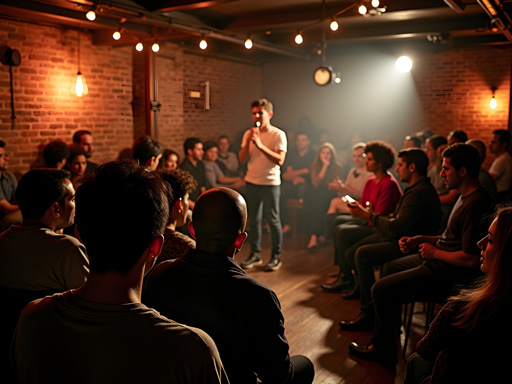 Passionate poetry performance at Nuyorican Poets Cafe on Lower East Side