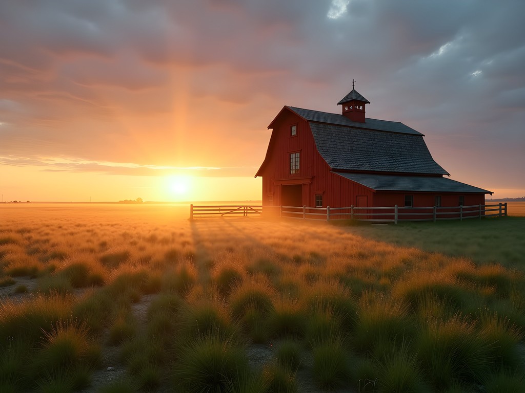 Sunrise at Buffalo Bill's Scout's Rest Ranch in North Platte