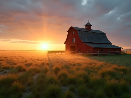 Sunrise at Buffalo Bill's Scout's Rest Ranch in North Platte
