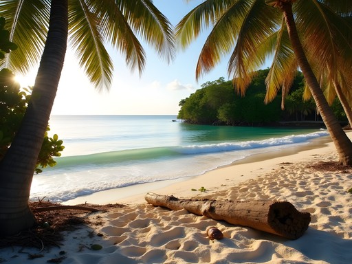 Hidden beach in Placencia known only to locals with pristine sand and few visitors