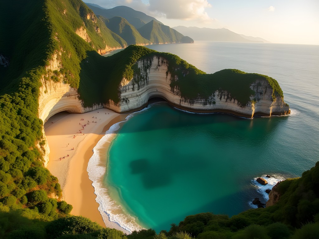 Secluded Playa Colomitos beach with emerald cliffs and crystal clear water