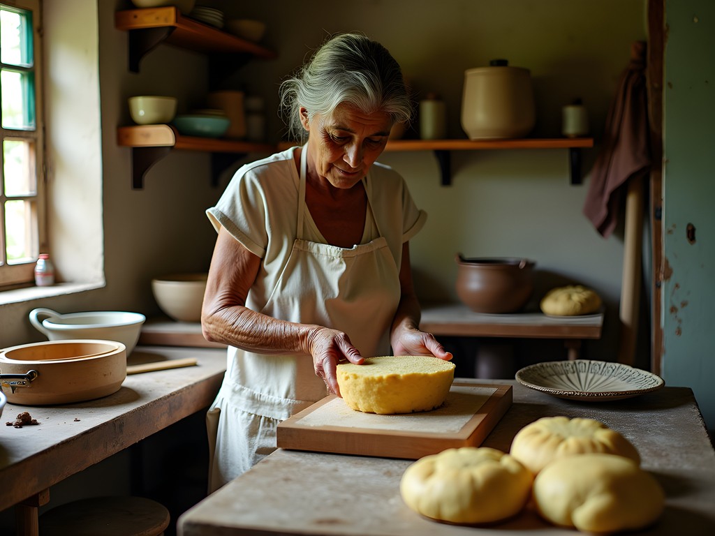 Learning traditional cassava bread making with Dominican family in Punta Cana