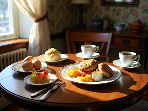 Homemade breakfast spread at Homewood Suites B&B in Salina, Kansas