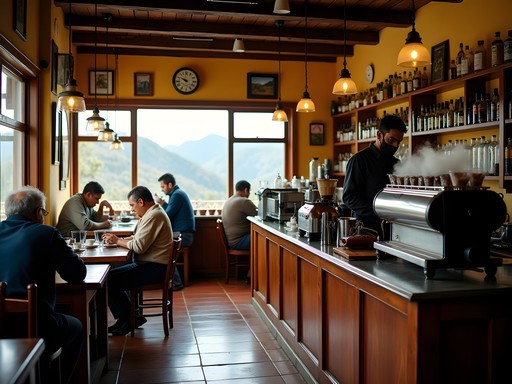 Traditional café in San Cristóbal serving Venezuelan mountain coffee