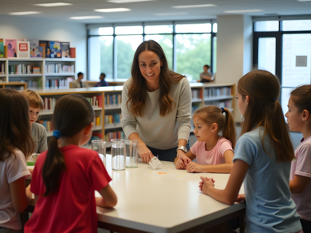 Science demonstration at Southaven Public Library