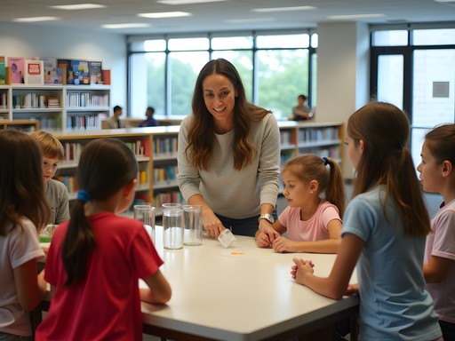 Science demonstration at Southaven Public Library