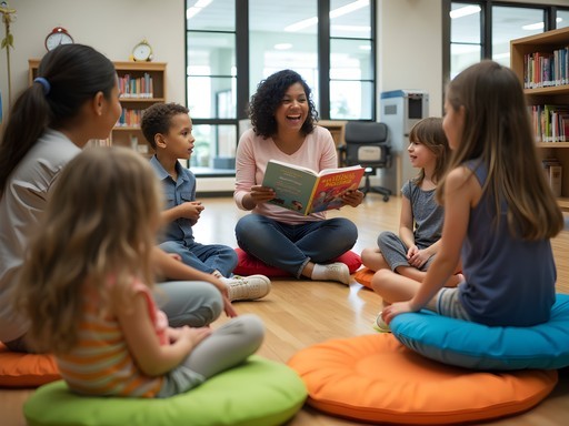 Children's storytelling event at Warren Public Library Miller Branch