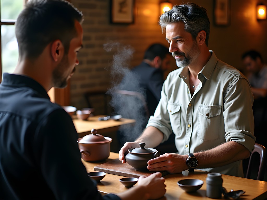Traditional gongfu tea ceremony at Teahaus Ann Arbor with expert demonstration