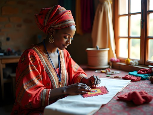 Exclusive artisan workshop experience with master embroiderer in Antsirabe
