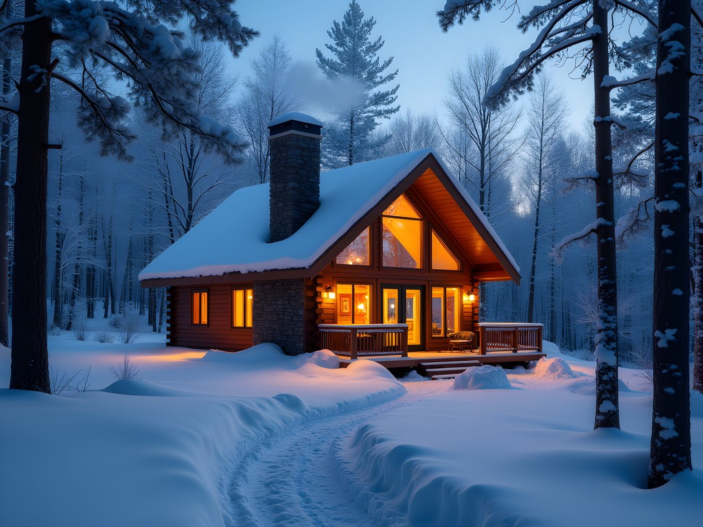 Exclusive winter wilderness experience in private nature reserve near Bloomington