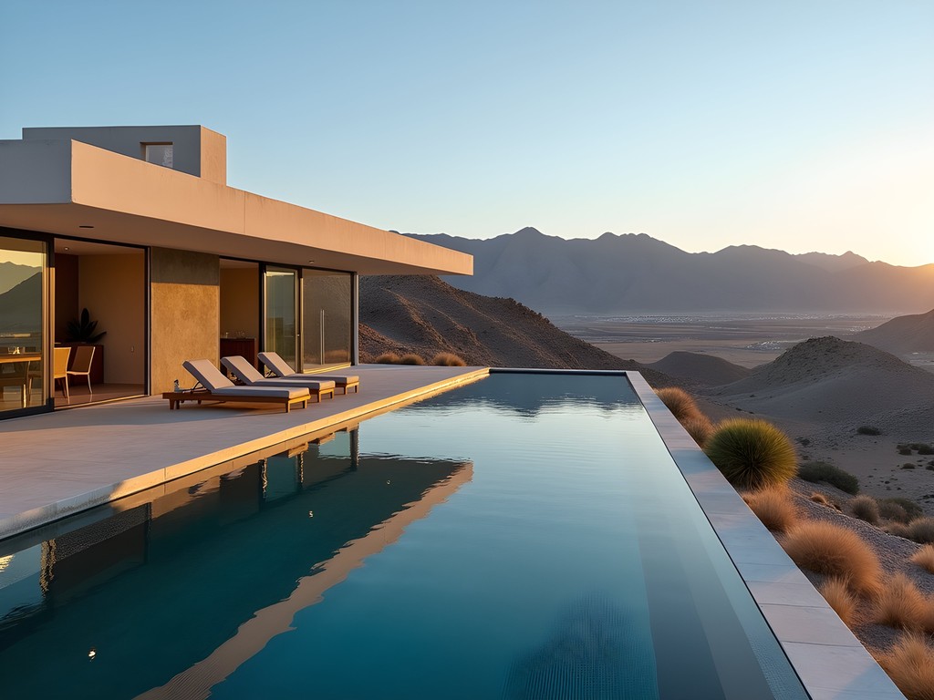 Exclusive private desert villa with infinity pool overlooking Lake Mead near Boulder City