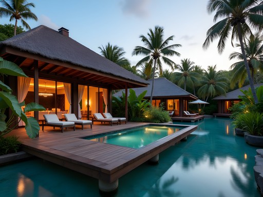 Luxury overwater suite at Rosewood Mayakoba with private deck and plunge pool