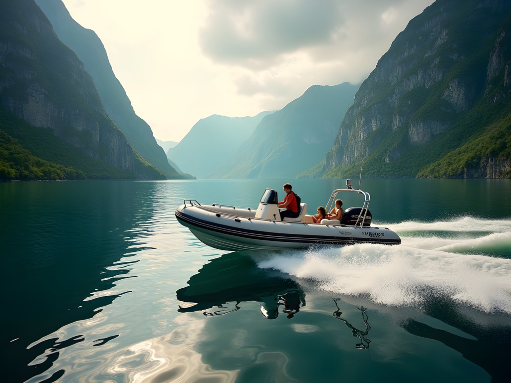 Private RIB boat expedition through the narrow passages of UNESCO-protected Nærøyfjord