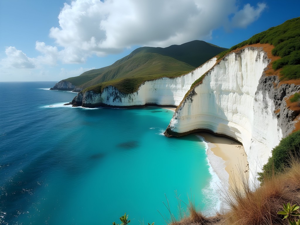 Dramatic limestone formations along St. Croix's northern coastline