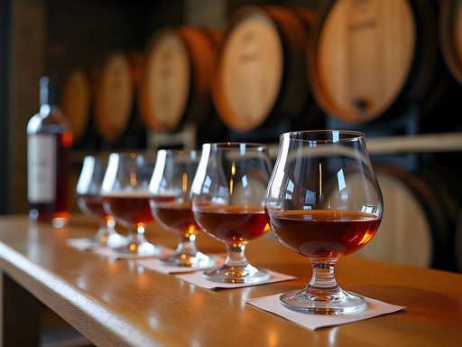 Premium rum tasting experience with aged varieties and scientific explanation of distillation process