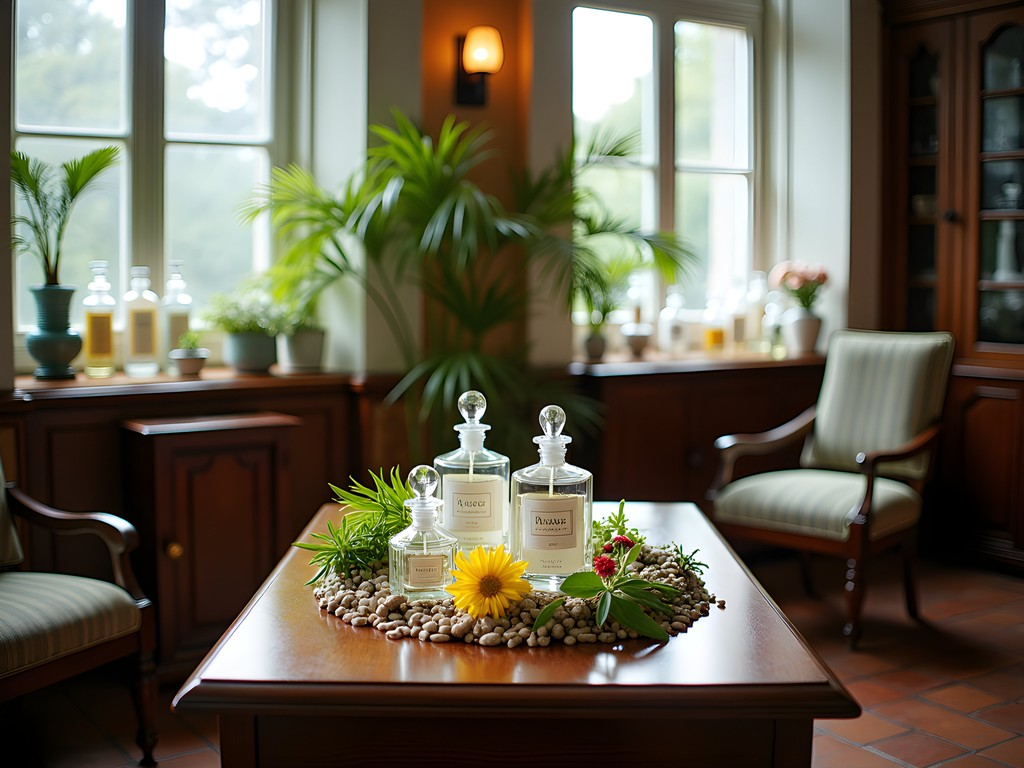Custom perfume creation experience at historic Bermuda Perfumery with master perfumer