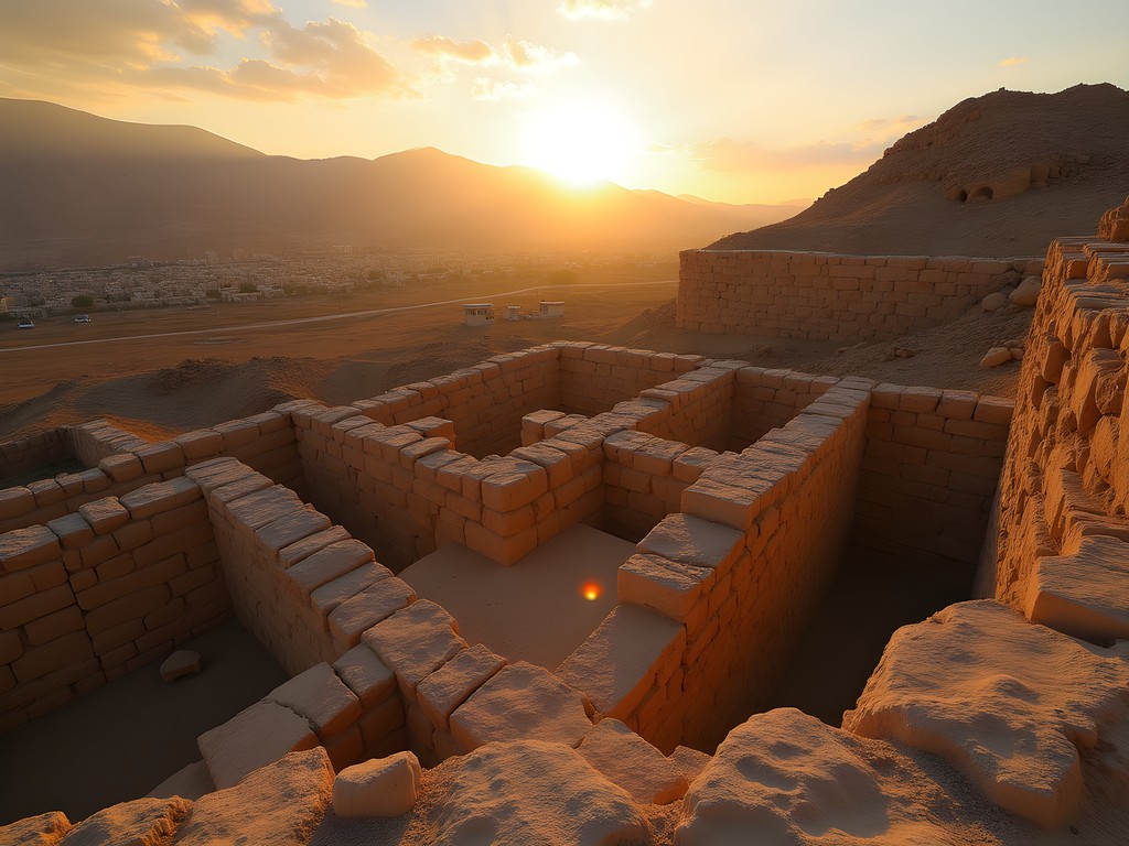 Private sunset tour of Tel es-Sultan archaeological site in Jericho