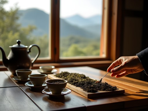 Tea tasting session with local Zambian tea producer in highland region