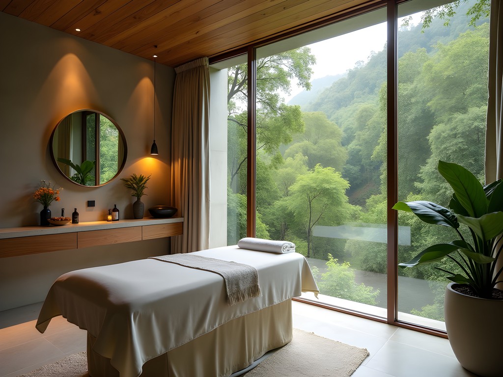 Luxury spa treatment with Colombian botanical elements in El Poblado