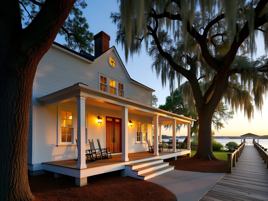 Historic captain's home converted to luxury accommodation in Mount Pleasant's Old Village with waterfront views