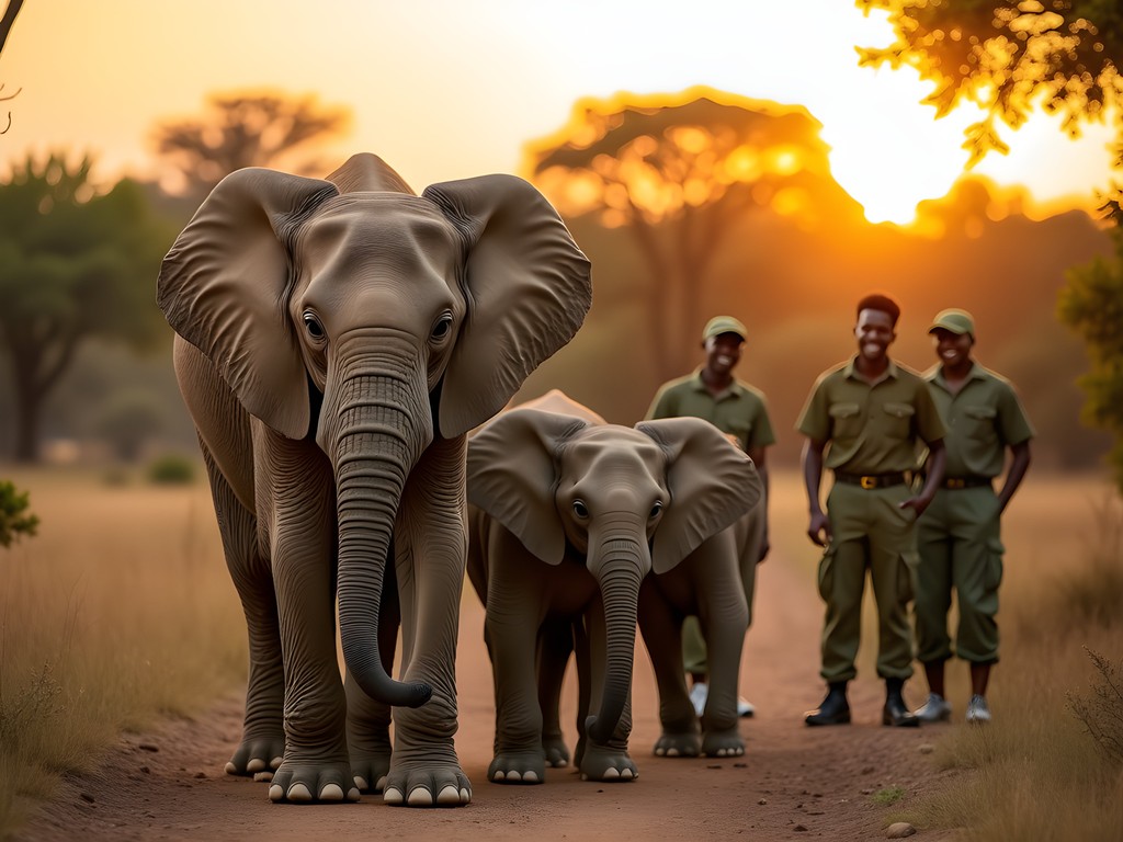 Exclusive evening elephant encounter at Sheldrick Wildlife Trust with baby elephants and keepers