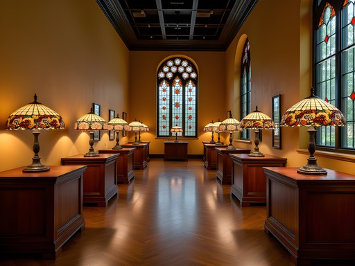 Tiffany glass collection at Charles Hosmer Morse Museum in Winter Park, Orlando