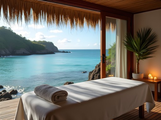 Luxury wellness treatment using local ingredients at Sundy Praia resort, Principe Island