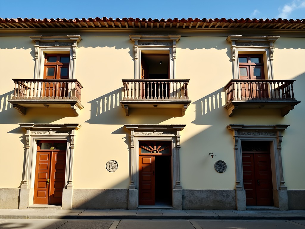 Robert Hayes examining Portuguese colonial architecture in Santo António, Principe Island