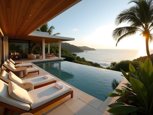 Exclusive private pool at Sublime Samana luxury casita with ocean view in Dominican Republic