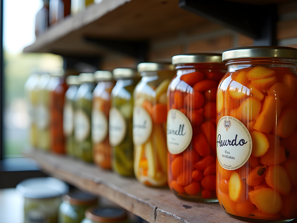 Chef's fermentation display at FnB Restaurant in Scottsdale featuring preserved desert ingredients