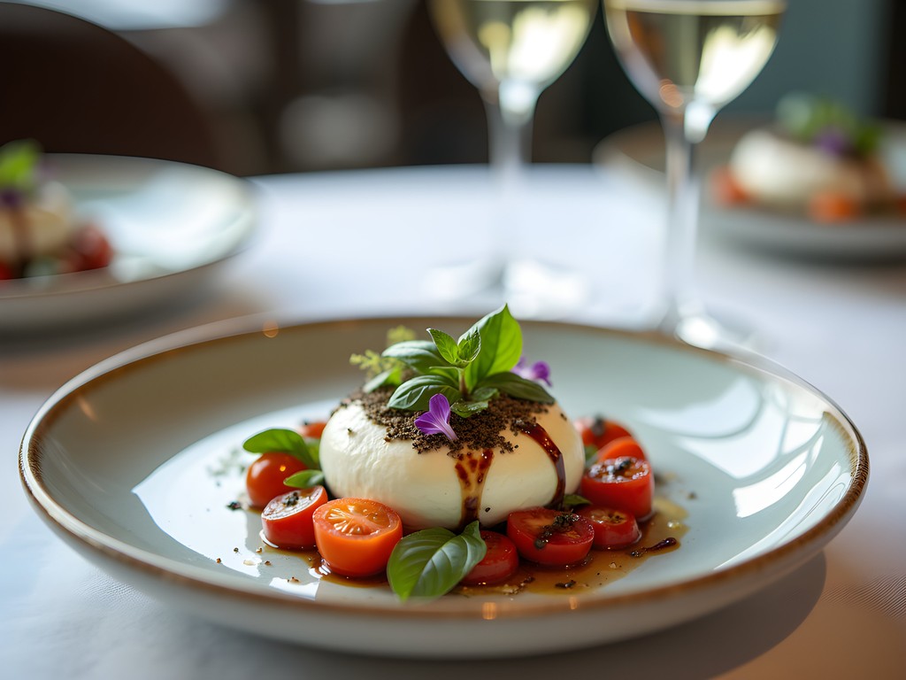 Elegant tasting menu with wine pairing at upscale Woodbridge restaurant