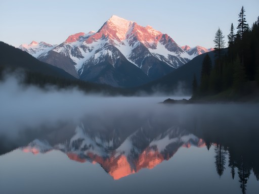 Sparks Lake at dawn with perfect reflection of Mount Bachelor and calm waters