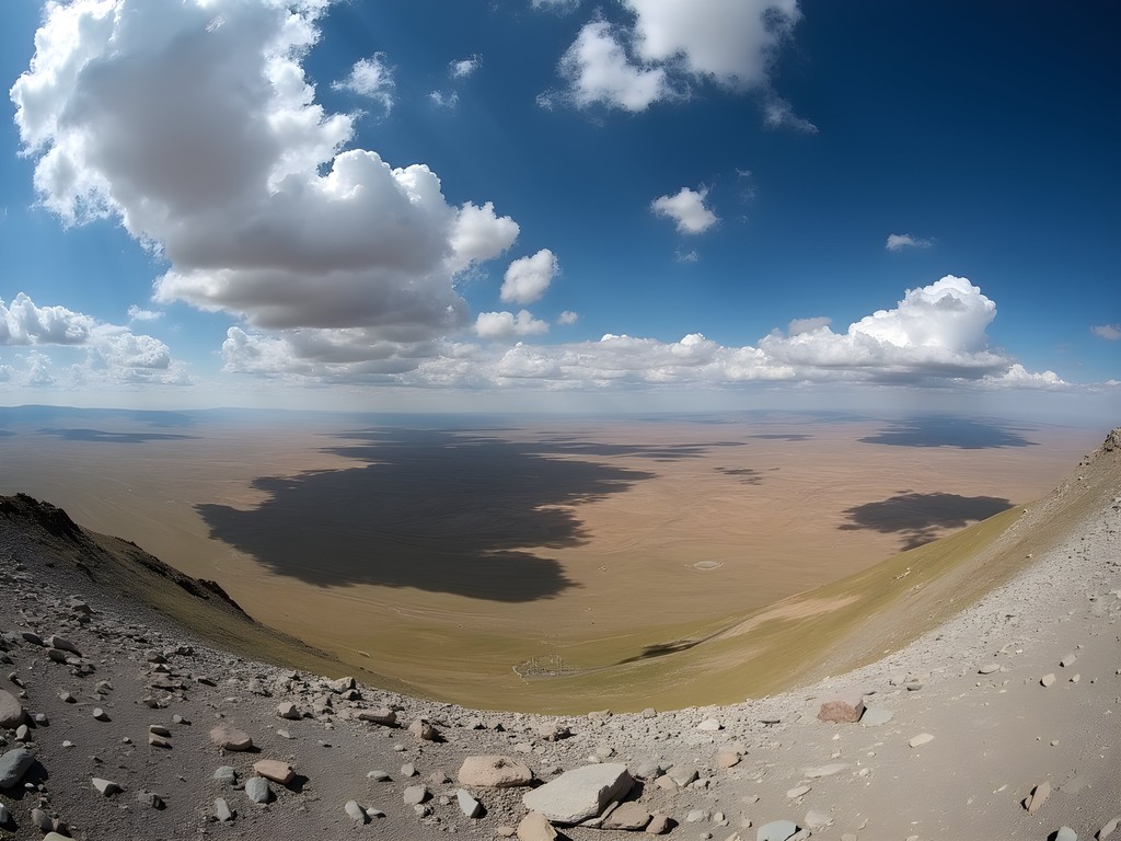 Panoramic view from Jackson Peak summit on Casper Mountain showing surrounding Wyoming landscape