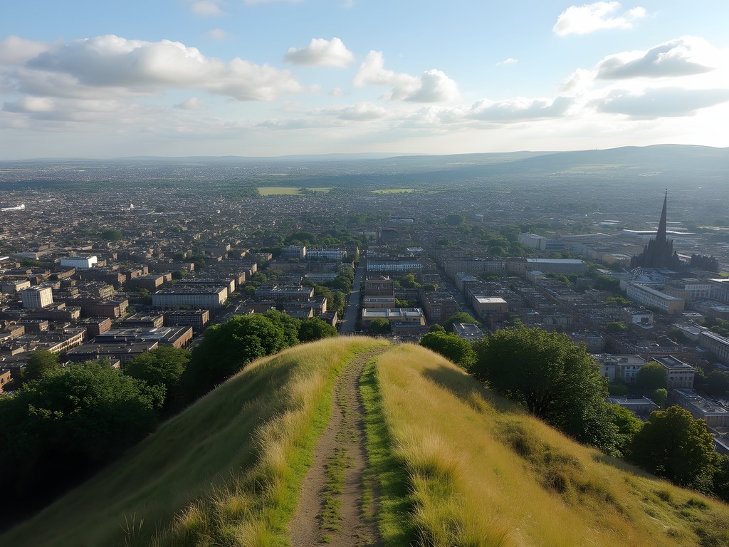 View from Blackford Hill showing Edinburgh's urban layout