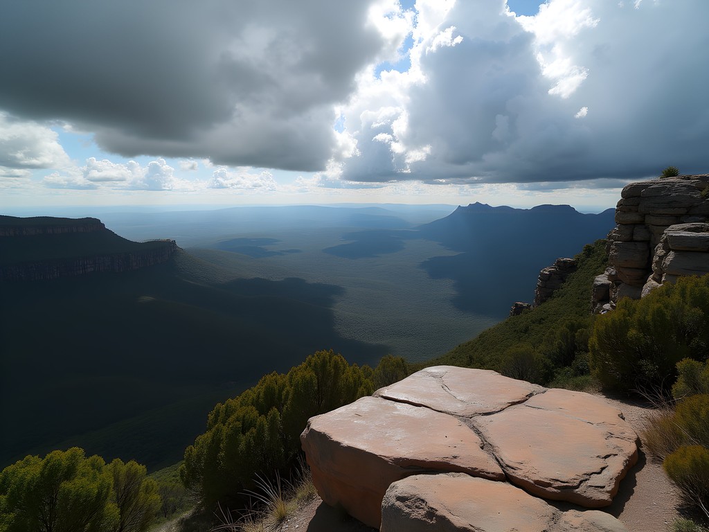 Panoramic view from the Pinnacle Lookout in the Grampians National Park