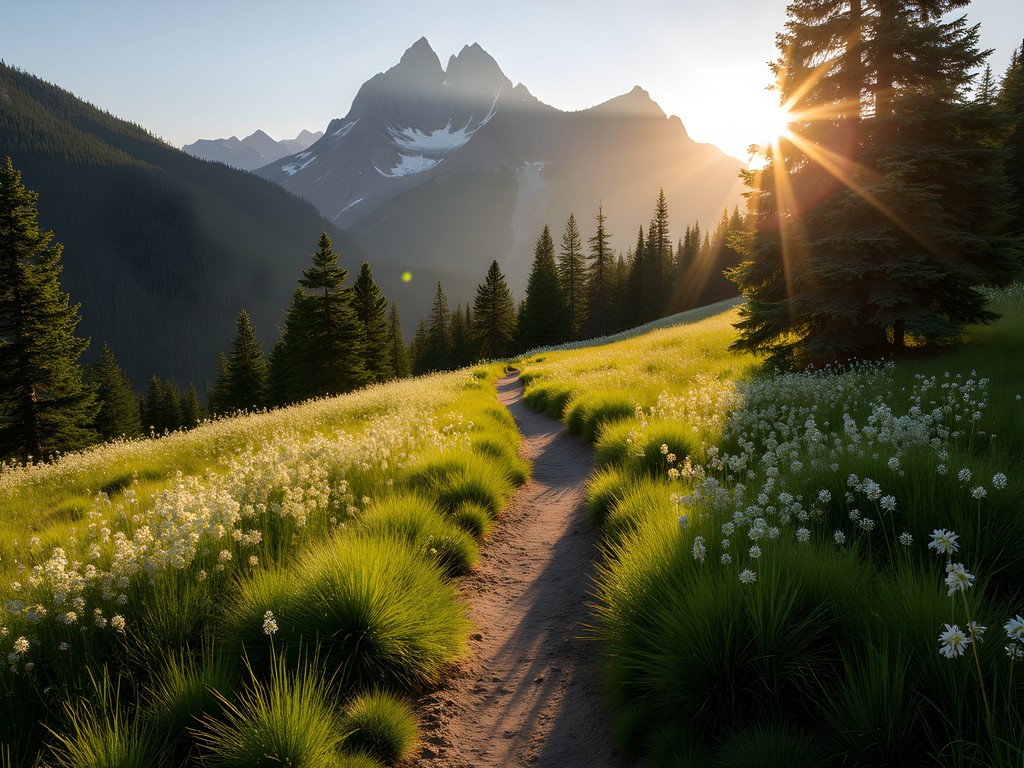 Woman hiker enjoying solitude on remote Bridger-Teton National Forest trail