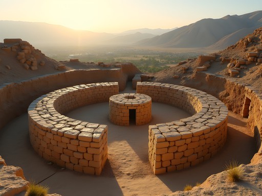 Senior traveler exploring the archaeological ruins of Tell es-Sultan, ancient Jericho