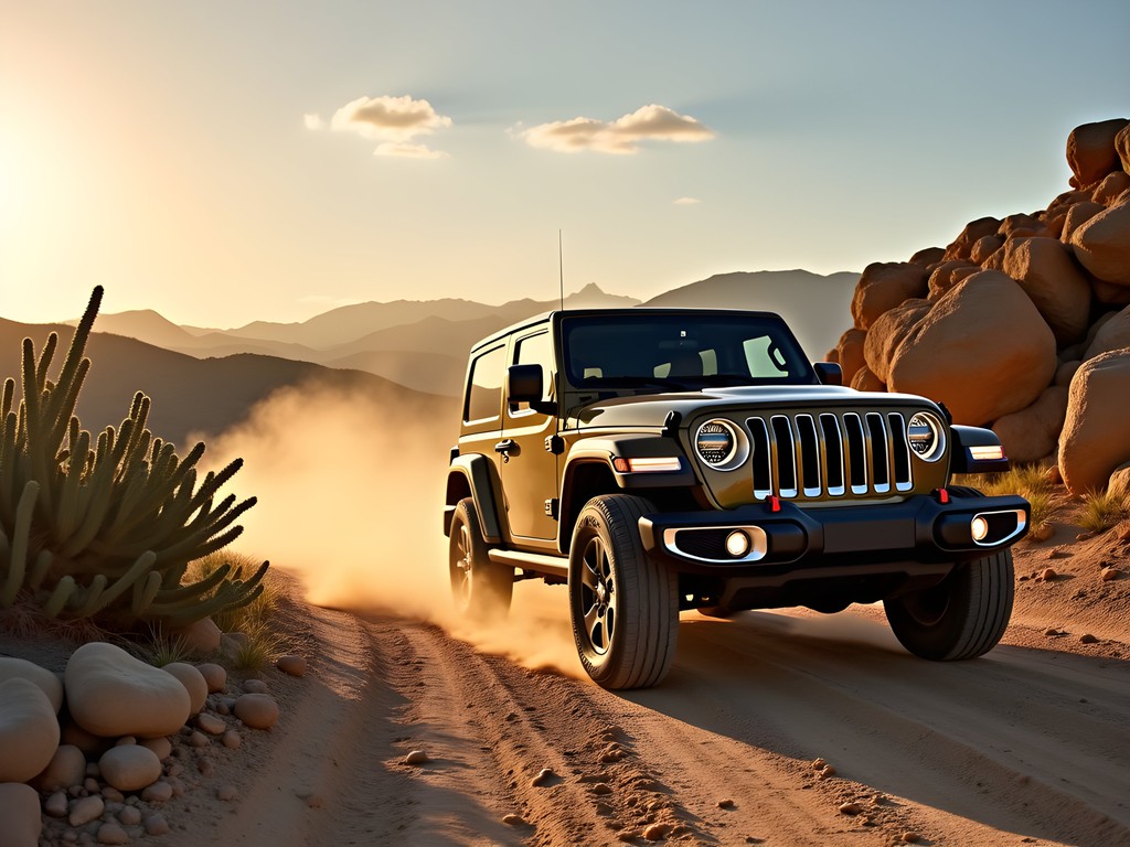 4WD vehicle navigating the rugged roads of Washington Slagbaai National Park in Bonaire