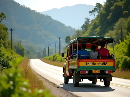 Local songthaew transportation to Mount Pico trailhead in Phuket