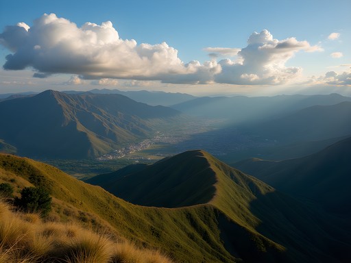 Panoramic view from Pico do Itacolomi summit overlooking Ouro Preto region