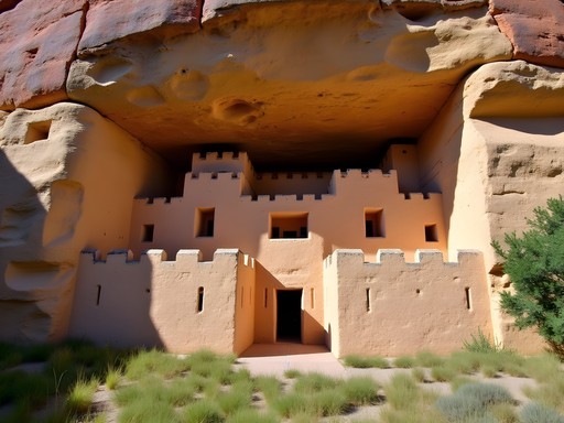 Montezuma Castle cliff dwelling showing indigenous architectural patterns