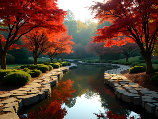 Artist sketching in Glencairn Garden surrounded by fall foliage in Rock Hill