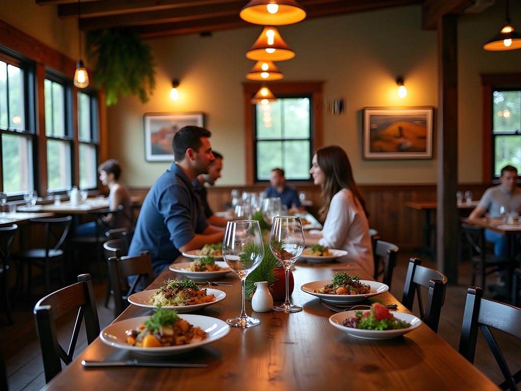 Cozy restaurant in Rutland Vermont serving locally-sourced mountain cuisine