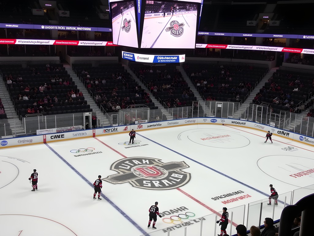Utah Grizzlies hockey game at Maverik Center in Salt Lake City